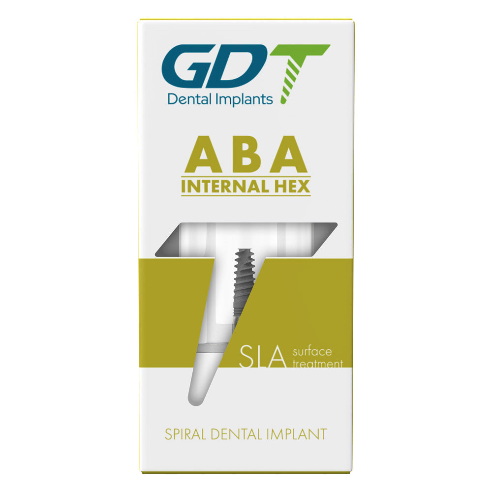 Implantes GDT Implante espiral ABA, hexágono interno 