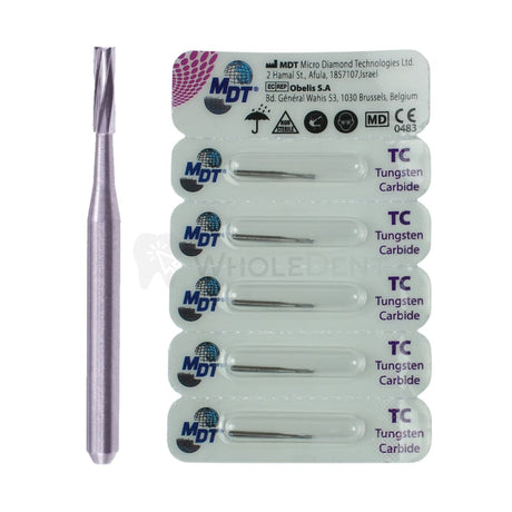  Mdt Flat Fissure Plain Cut Fg Carbide Burs 