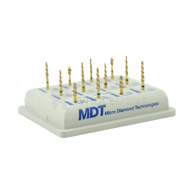 Mdt Helix Kit - Gold Spiral Diamond Burs