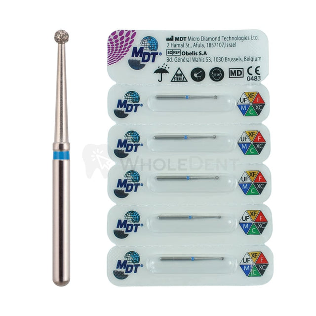 Mdt Long Round 697 Fg Diamond Burs