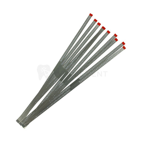  Mdt Perforated Double-Sided Diamond Finishing Strips - 10Pcs Metal 