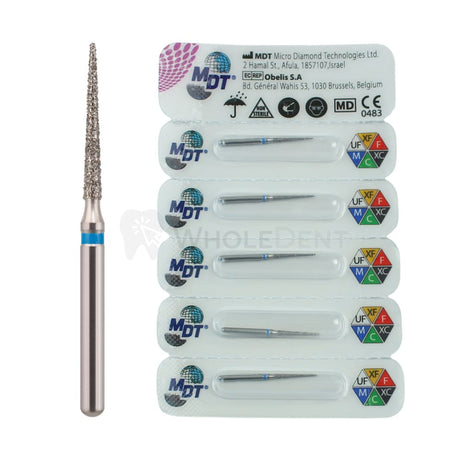  Mdt Pointed Cone 166 Fg Diamond Burs 