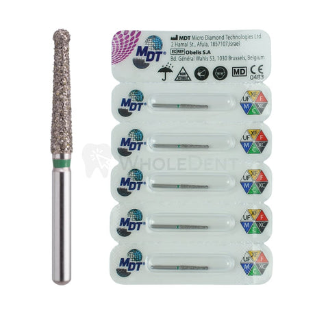 Mdt Pointed Cone With Rounded Diamond Tip E164 Fg Endo Burs