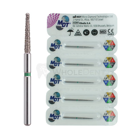  Mdt Pointed Cone With Rounded Smooth Tip E165 Fg Endo Burs Diamond 