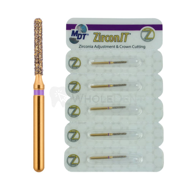 Mdt Round End Cylinder Z141 Fg Zirconit Zrt Diamond Burs