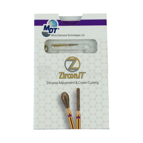  Mdt Round End Taper Z198 Fg Zirconit Zrt Diamond Burs 