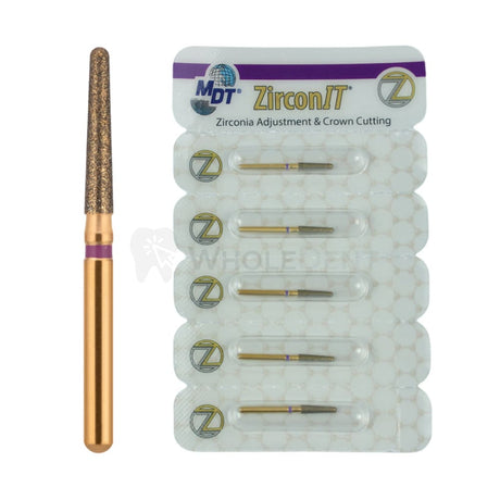  Mdt Round End Taper Z198L Fg Zirconit Adj Diamond Burs 