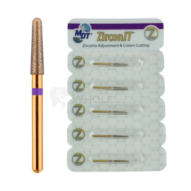 Mdt Round End Taper Z198L Fg Zirconit Adj Diamond Burs