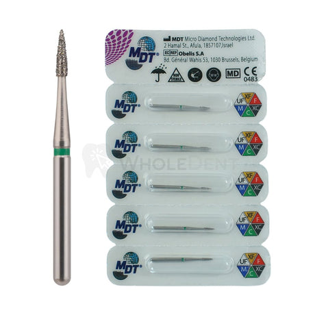 Mdt Short Flame Needle Head 540 Fg Diamond Burs