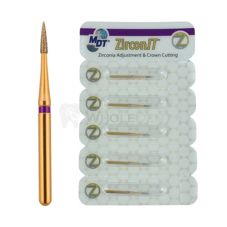  Mdt Short Flame Needle Z540 Fg Zirconit Adj Diamond Burs 