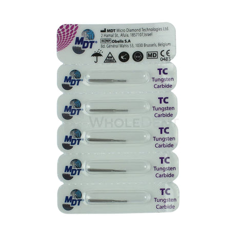 Mdt Straight Fissure Flat Cross Cut Fg Carbide Burs