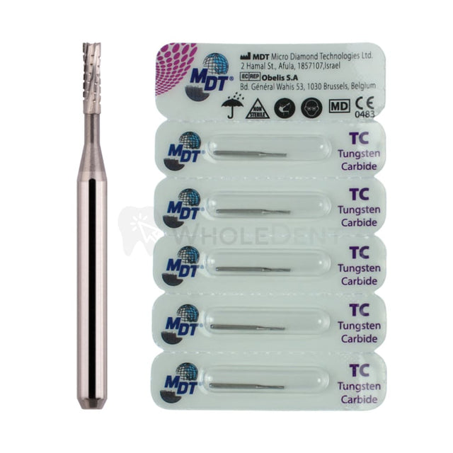 Mdt Straight Fissure Flat Cross Cut Fg Carbide Burs