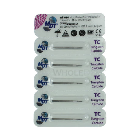  Mdt Tapered Fissure Cross Cut Fg Carbide Burs 