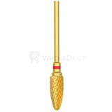 Wilson Cross Cut Fine Flame Gold Carbide Bur